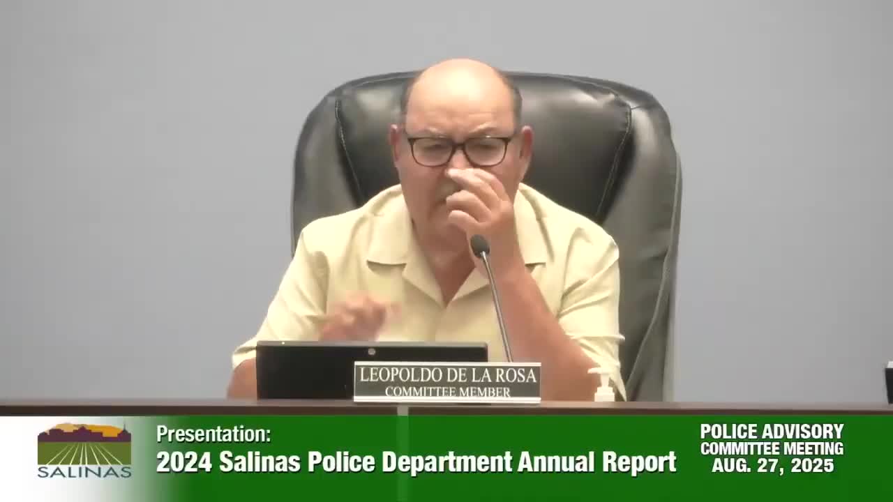 Salinas Police Chief discusses community engagement and reporting through Salinas Connect