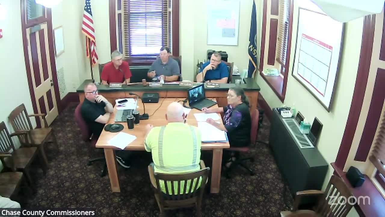 Commission approves brush-cutting mower and grapple for skid steer; staff discuss transport and replacement plans