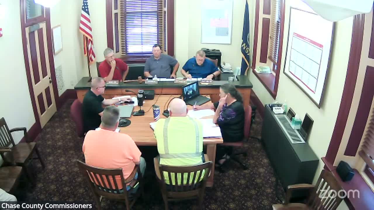 Chase County approves consultant agreement to pursue FHWA bridge investment grant with Osage County partnership