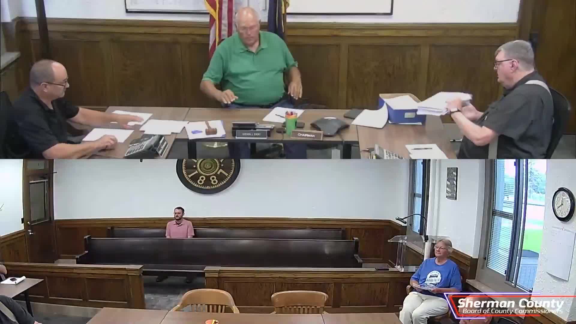 Sherman County commissioners: votes at a glance — agenda, minutes, AI policy, permits and routine approvals