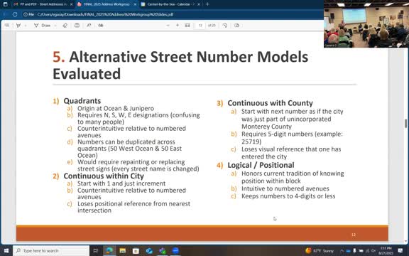 Carmel Proposes New Address System with Quadrants and Logical Positional Model