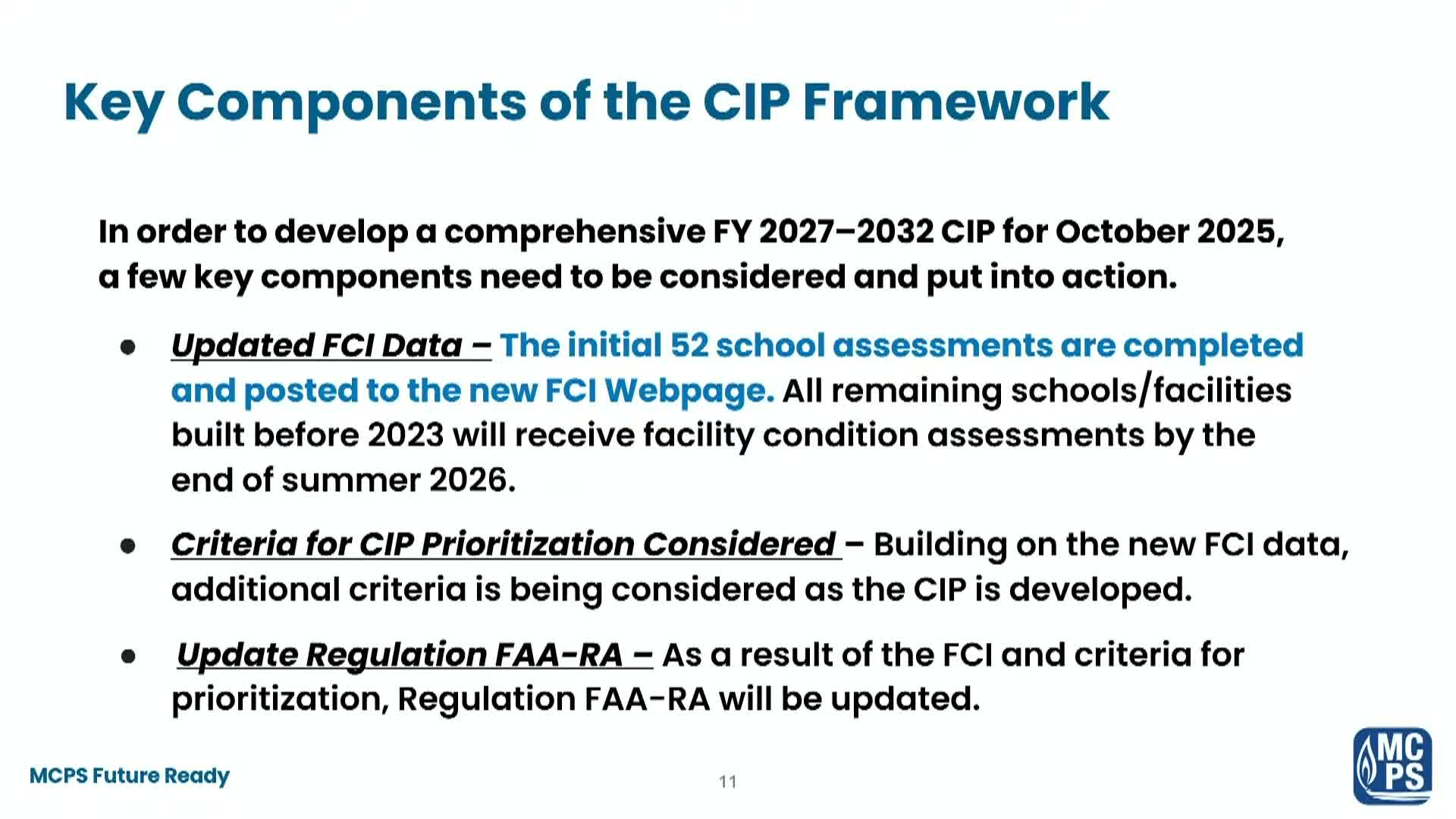 Montgomery County Implements Facility Condition Index for School Improvement Plans
