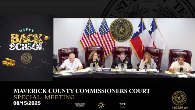 Maverick County Commissioners Approve Resolution for US Highway 57 Expansion Project