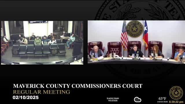 Commissioners Approve Payments for Eagle Pass Water Works and Mister Rodriguez