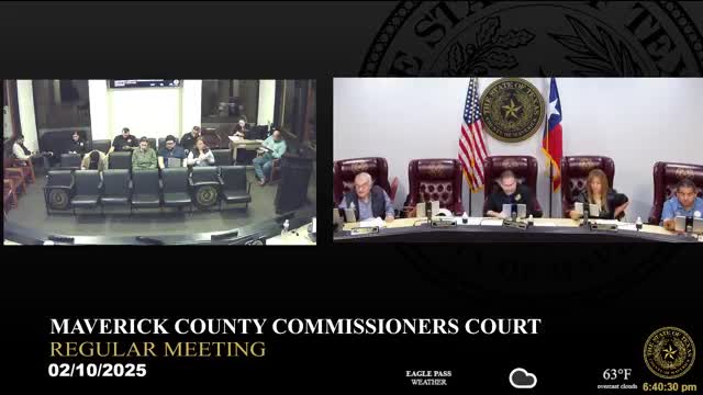 Commissioner Ramos leads approval of Maverick County budget amendments for fiscal year 2025