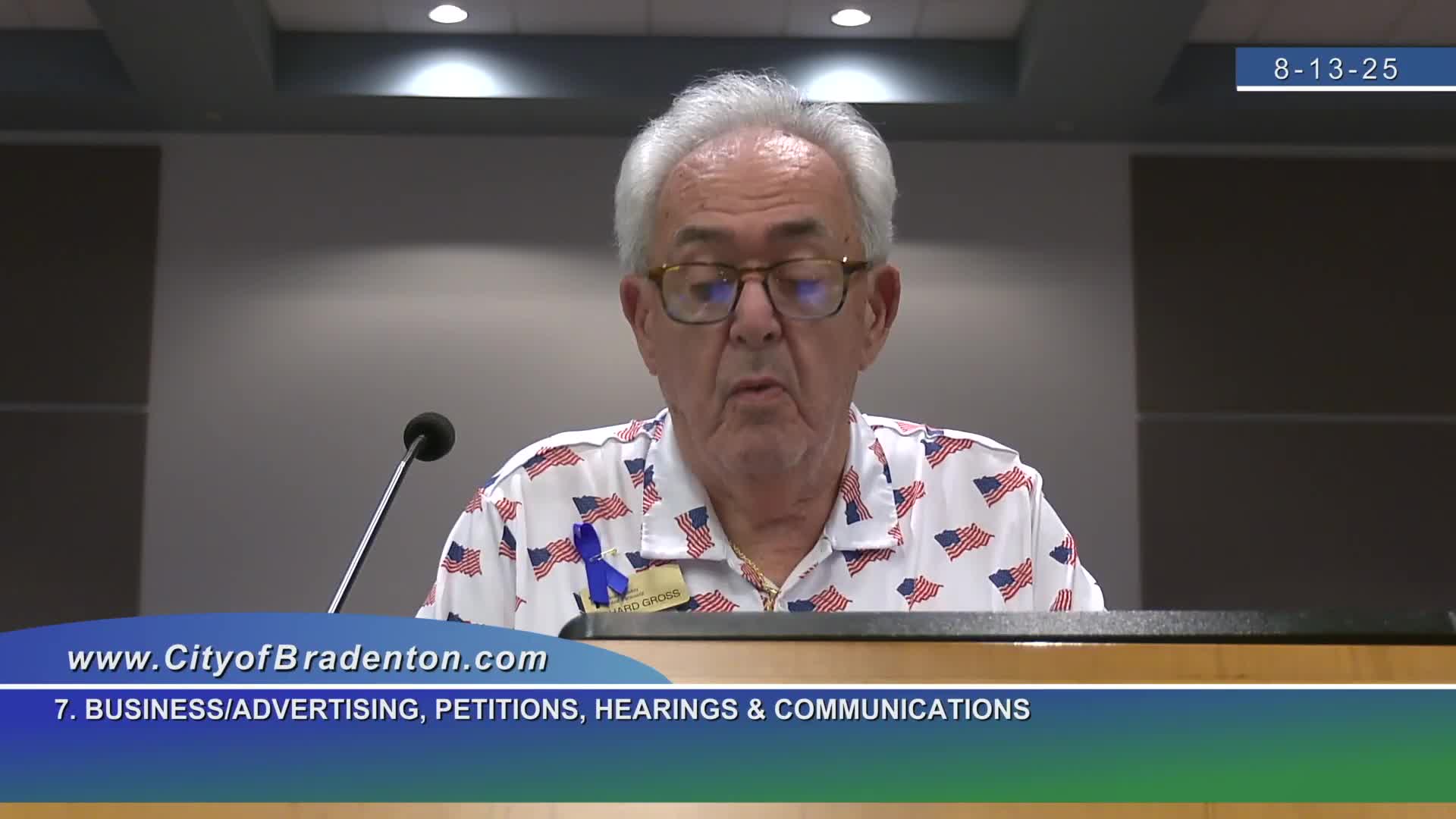 Westminster Resident Richard Gross Addresses Community Concerns