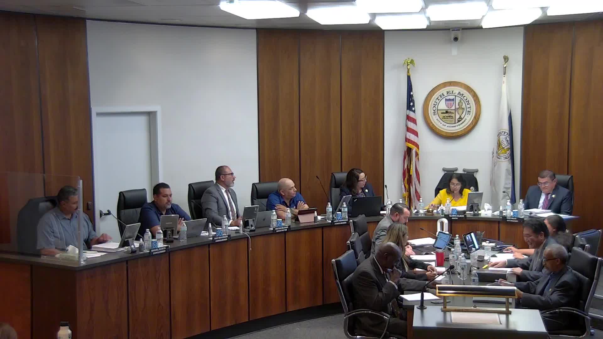 Finance Director Masami presents reserve policy solutions to South El Monte City Council