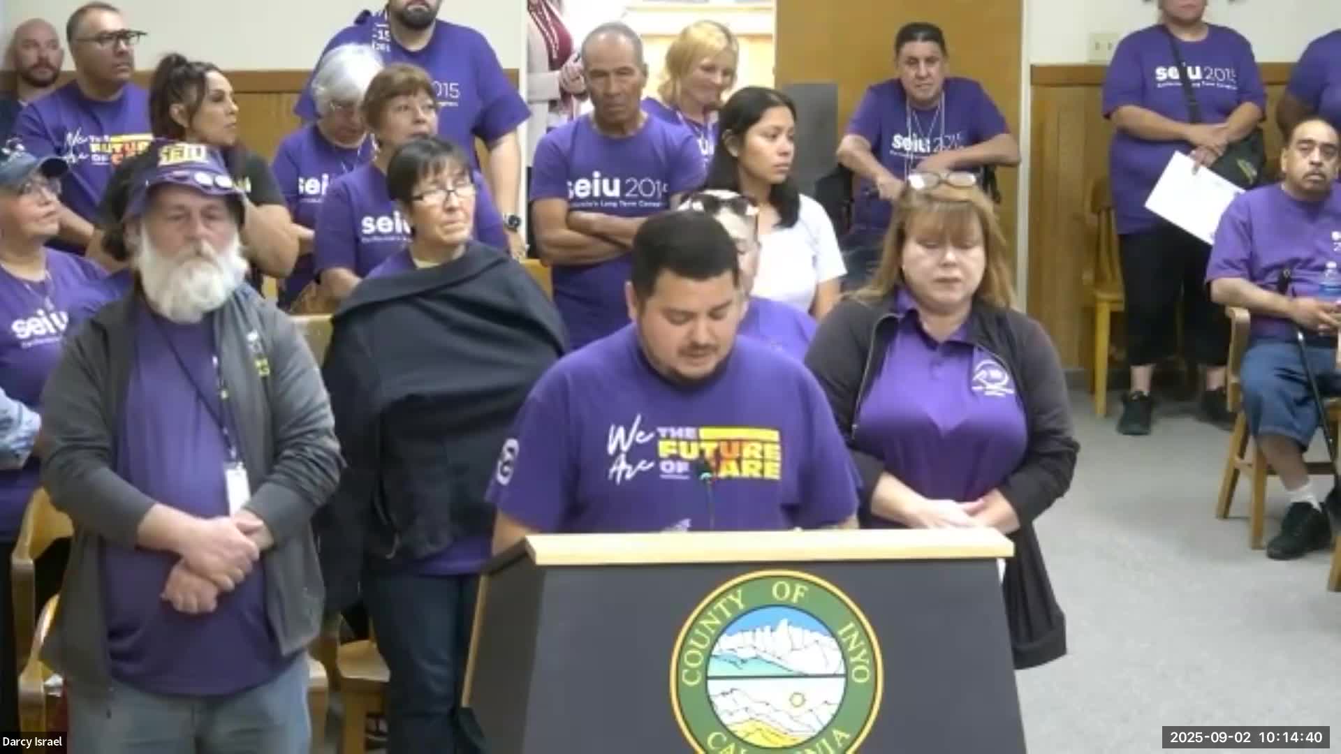 Olga Valle urges INO Board to support caregivers in contract negotiations