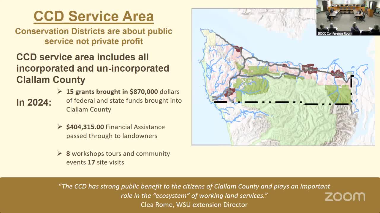 Clollam Conservation District Proposes New Fees for Sustainable Resource Funding