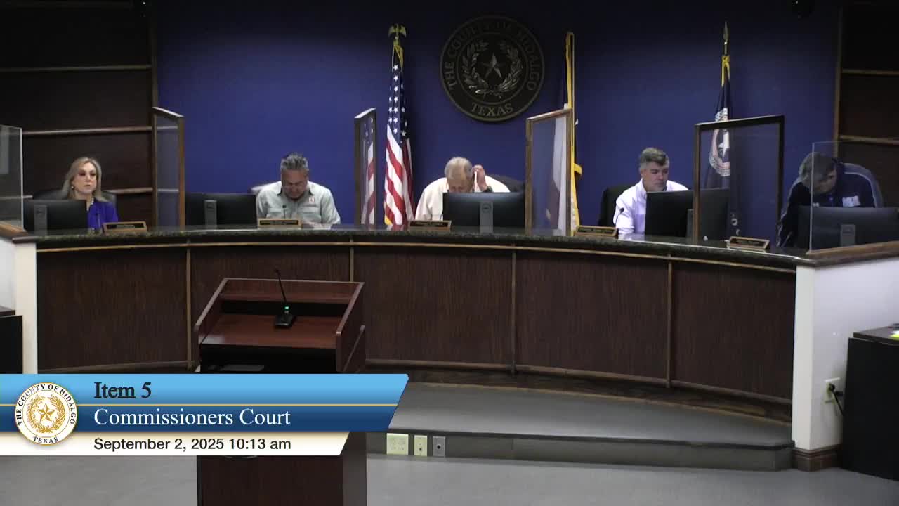 Hidalgo County Commissioners Proclaim September 2025 National Childhood Cancer Awareness Month