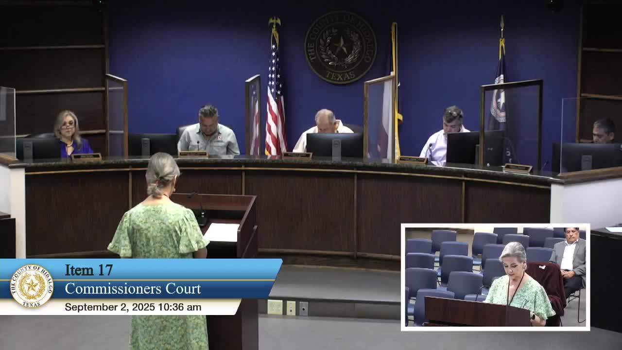 Hidalgo County Prepares for 2025 Special Election and Community Service Block Grant Approval