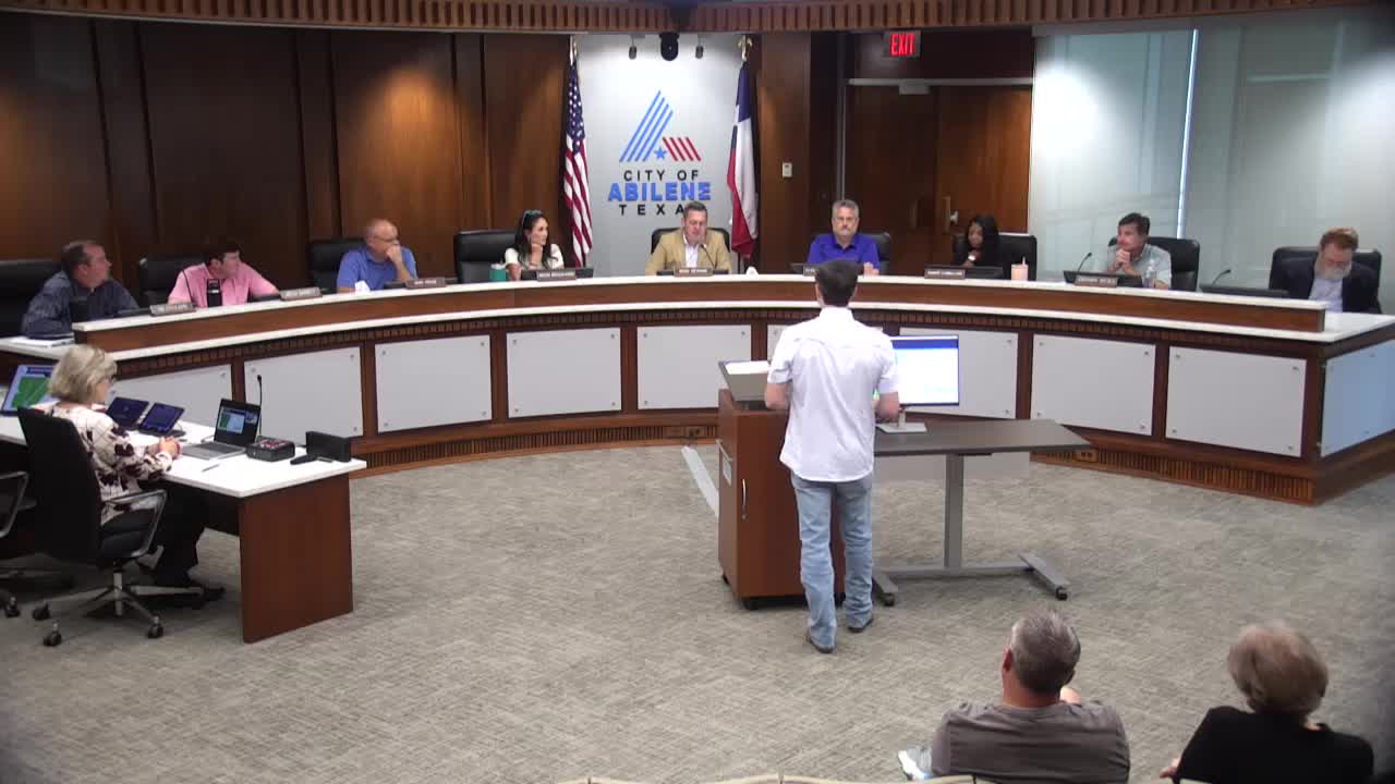 Planning Commission Evaluates Light Industrial Development Near FM 600 in Abilene