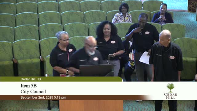 Cedar Hill Council Reviews 2026 Budget Proposal for Community Safety and Engagement