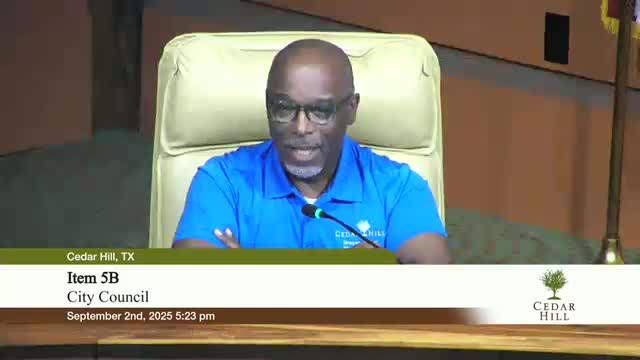 Cedar Hill Council Approves Budgets for Public Improvement Districts 2 and 3