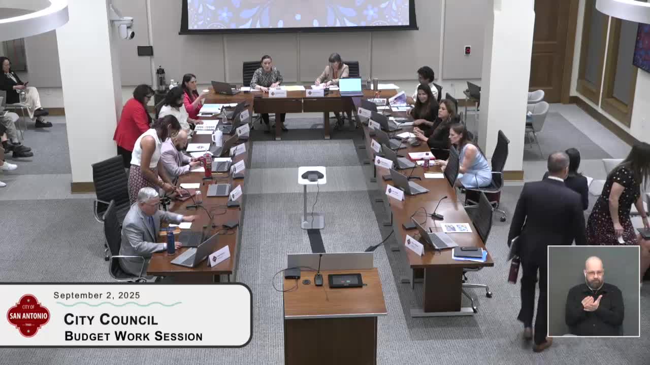 San Antonio City Council Holds Meeting on Convention and Arts Budget Proposals