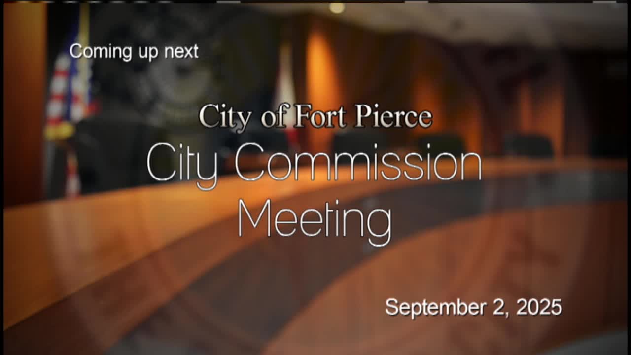 Fort Pierce Commission Holds Meeting with Prayer and Pledge of Allegiance