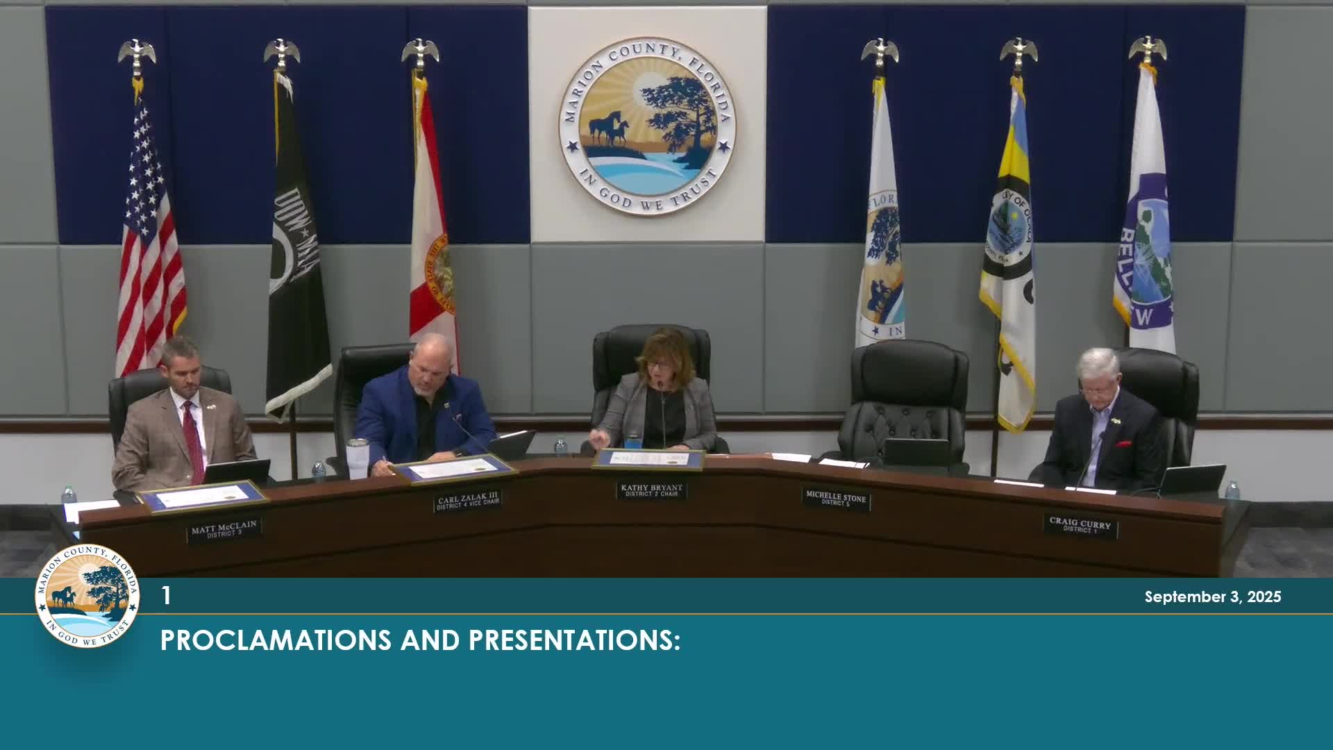 Marion County Commissioners Proclaim September 2025 as National Recovery Month
