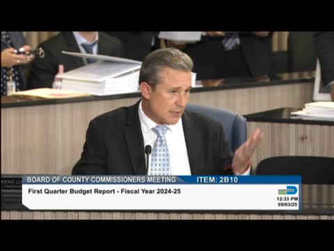 Commissioner Cohen Higgins calls for timely budget reports to improve fiscal oversight