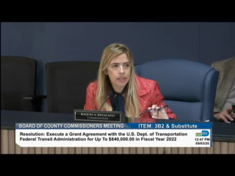 Commissioners Discuss Mobility Fee Match for Transit-Oriented Development Grant