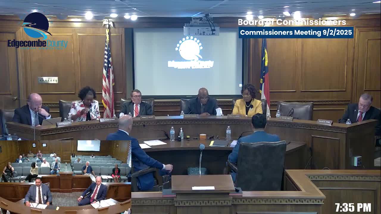 Edgecomb County Honors Scholarship Recipient Brianna Jones and Discusses Budget Concerns