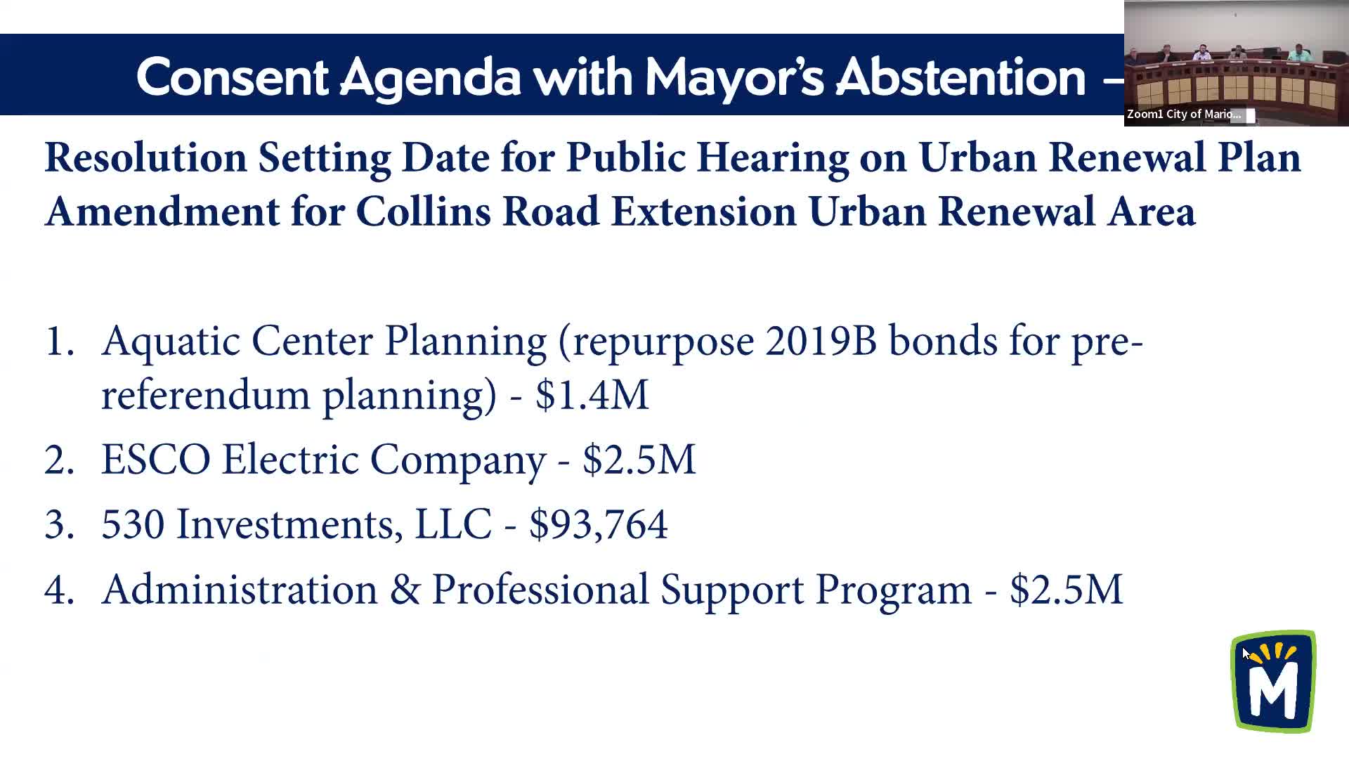 City Council Schedules Public Hearing for Collins Road Urban Renewal Plan Amendment