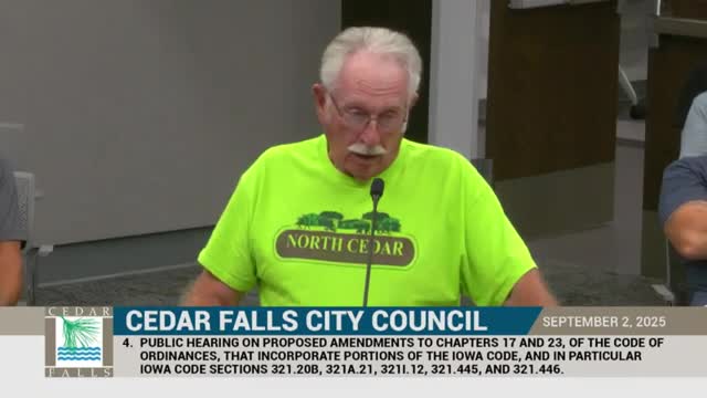 Cedar Falls Council Passes Ordinance for All Terrain Vehicle Regulations
