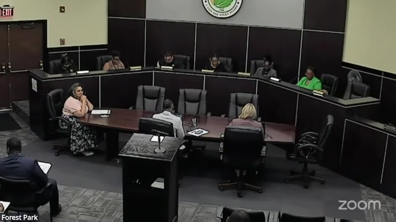 Forest Park Council Approves New Agenda Items Including Interim City Manager Contract