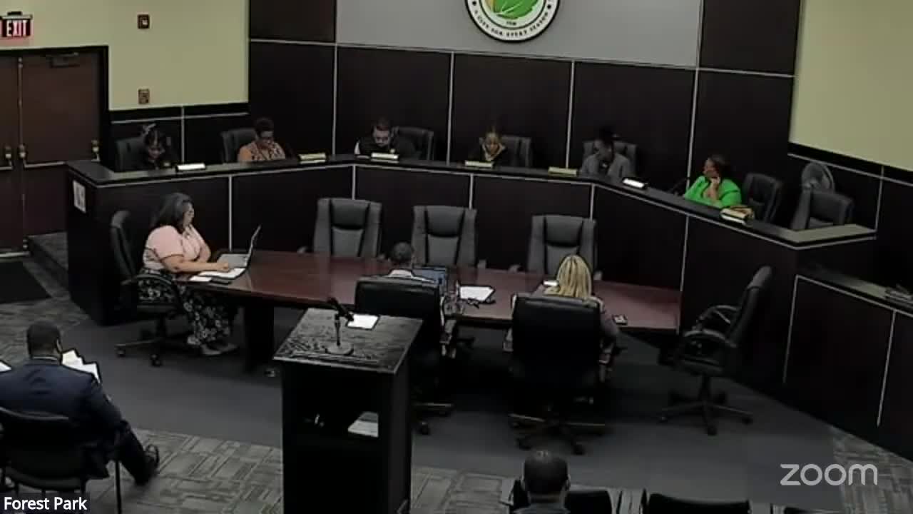 Forest Park Council Reviews Recruitment Firms for City Manager Position