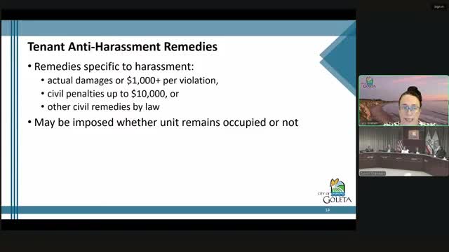 Santa Barbara Council Discusses Ordinance for Tenant Protection and Relocation Assistance