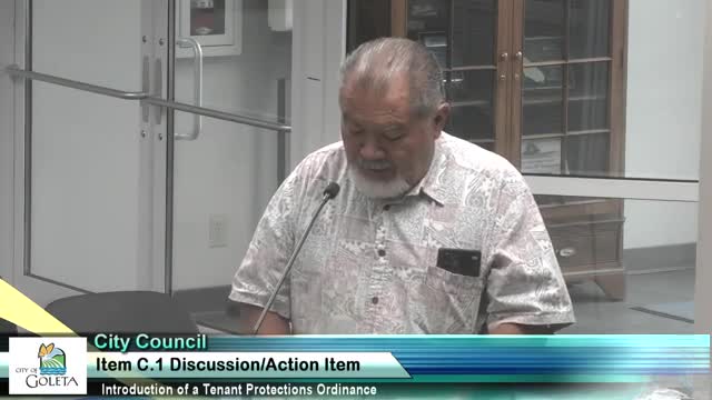 Goleta Council debates tenant protection ordinance amidst landlord and tenant concerns