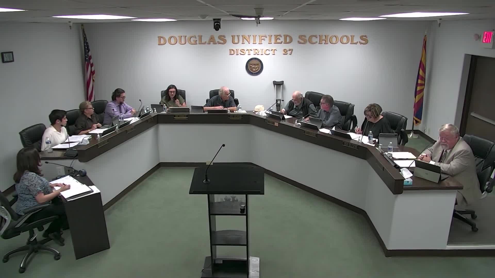 Douglas Unified Approves Fundraising Activities and Mobile Clinic Renewal