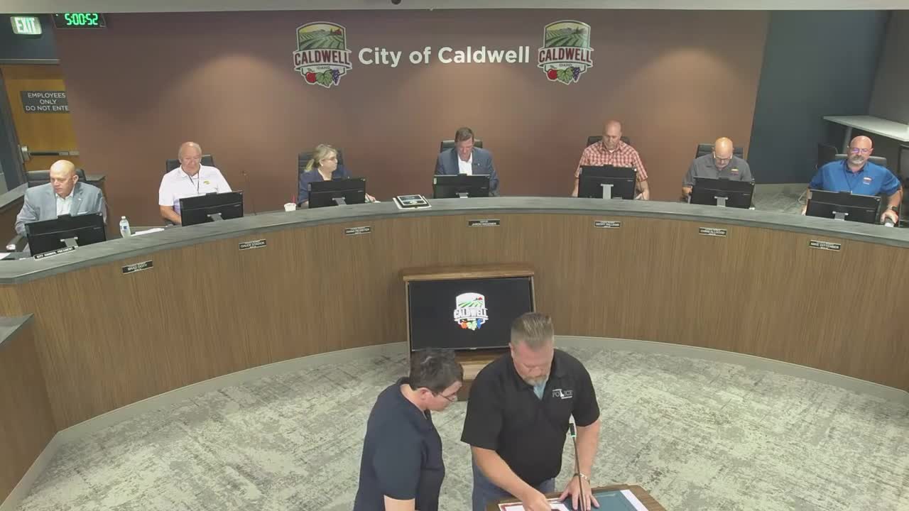 Caldwell City Council Celebrates Police Promotions and New Hires Ceremony