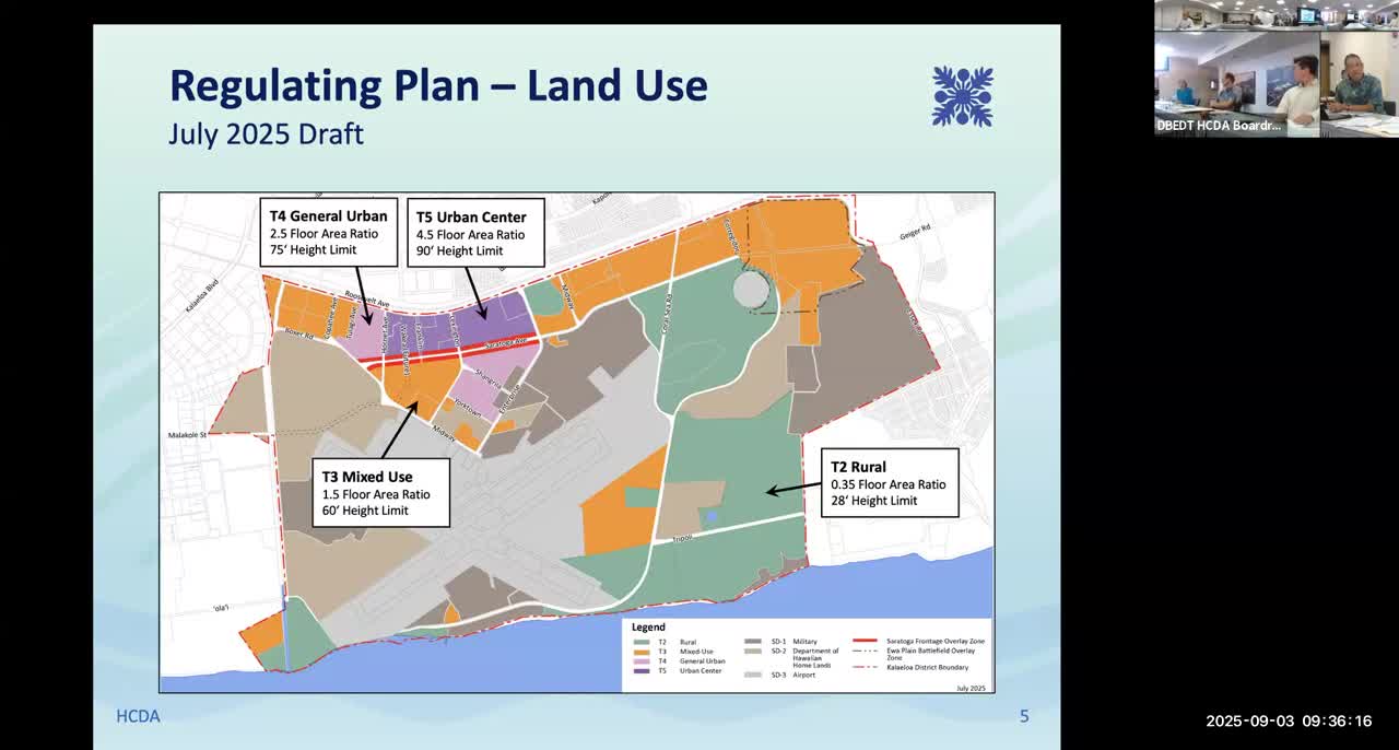 Board Discusses Desalination Plant and Eco Industrial Zone in Campbell Park