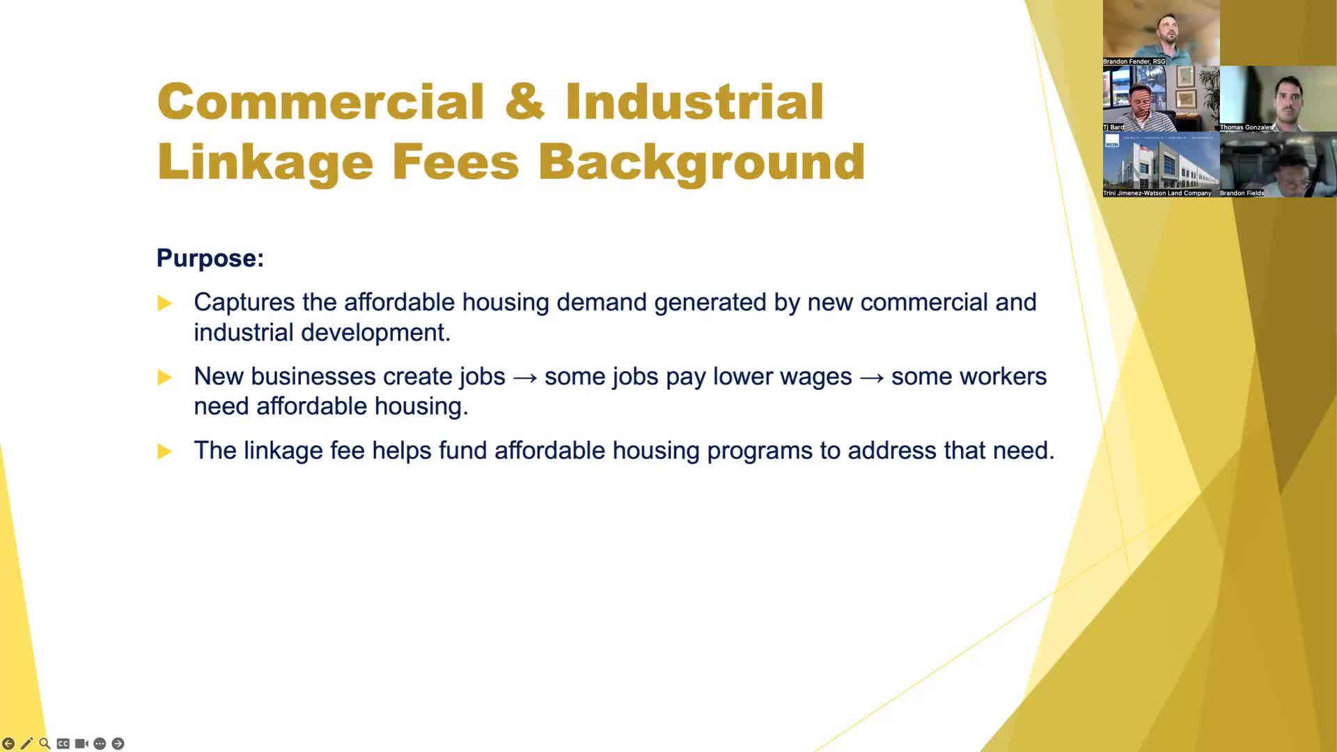 City Proposes Commercial and Industrial Linkage Fee for Affordable Housing Support
