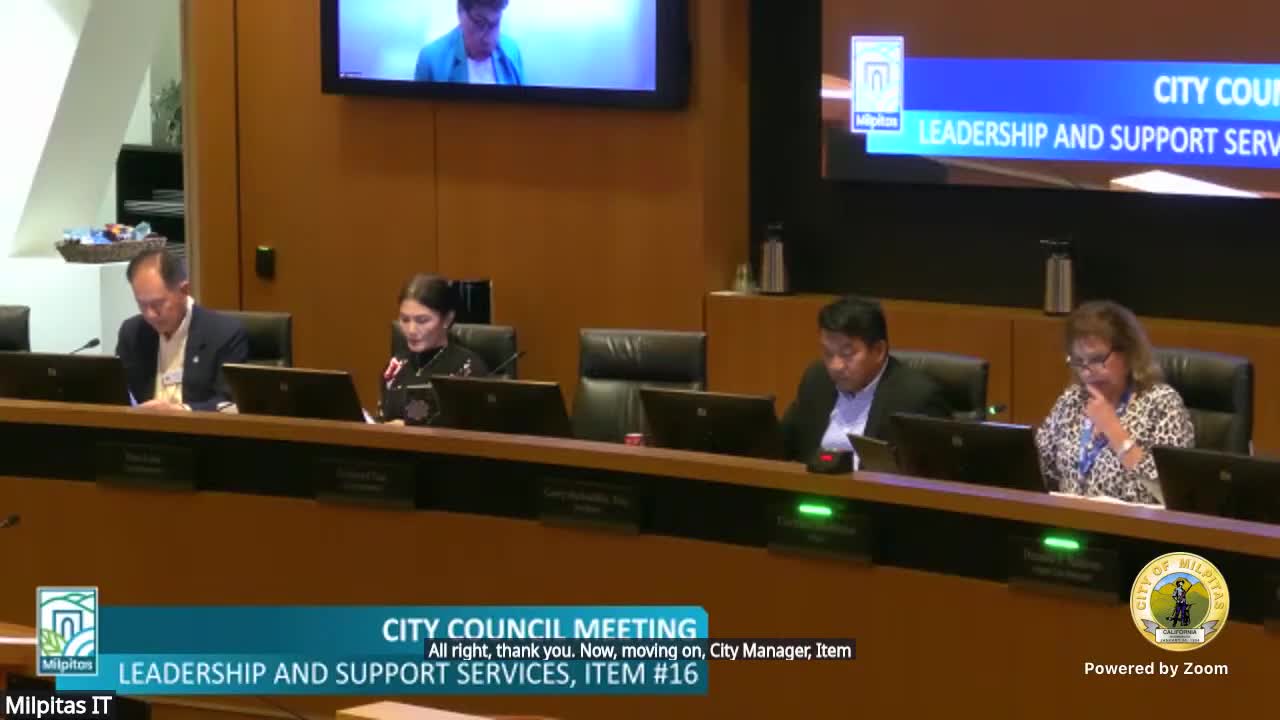 Milpitas City Council Considers Salary Increase Options for Mayor and Members