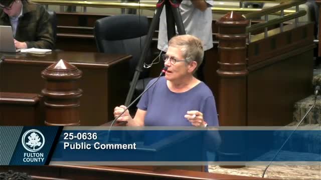 Hope Mays advocates for election integrity and arts funding in Fulton County meeting