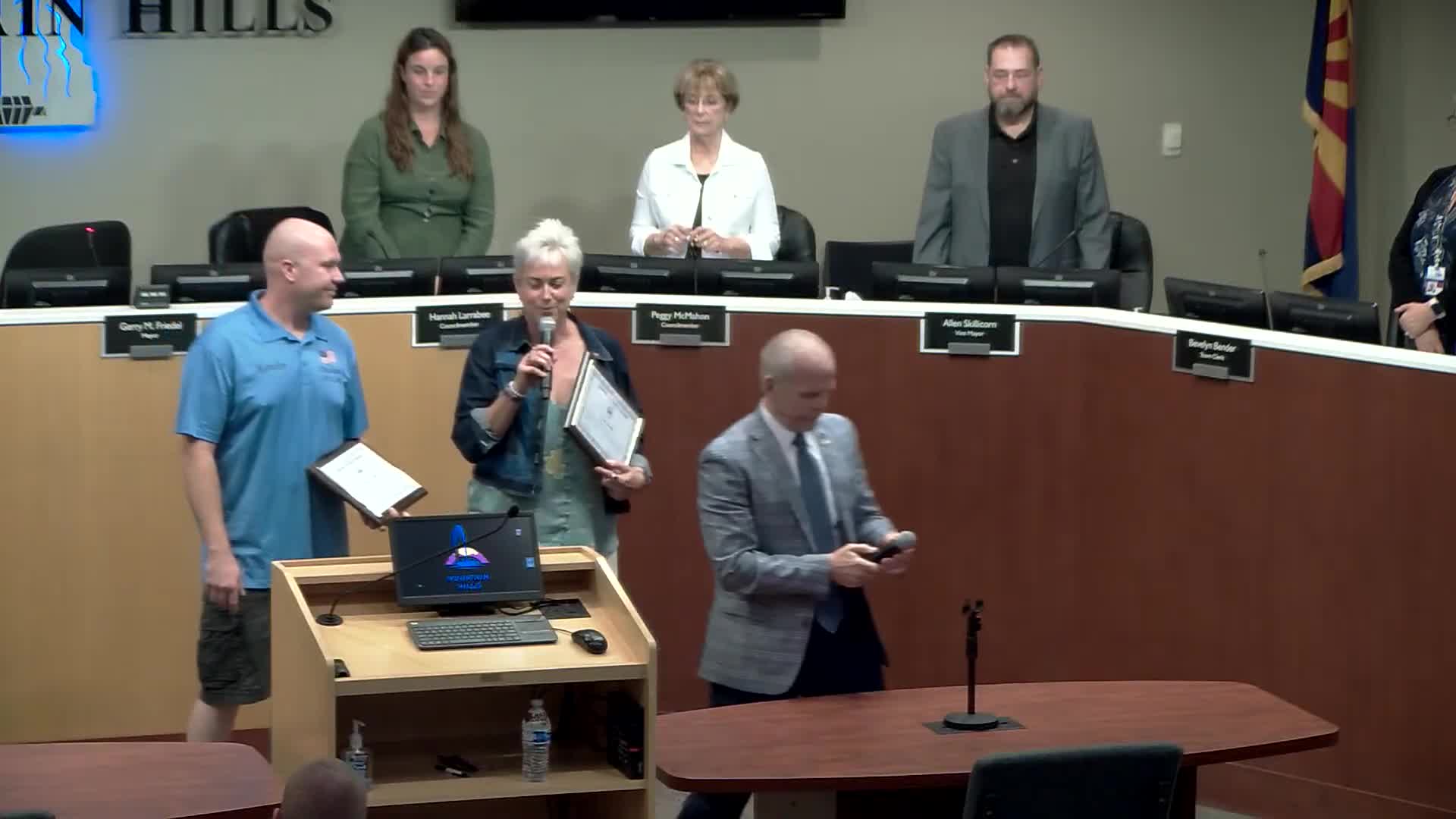 Conlon Jones Receives Award in Fountain Hills Community Celebration