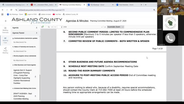 Ashland County Committee Discusses Enhancing Parks and Recreational Facilities for Community