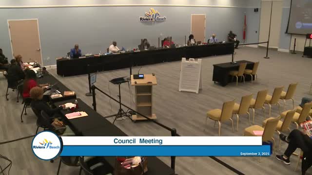 Riviera Beach City Council Plans Closed Executive Session for Police Labor Negotiations