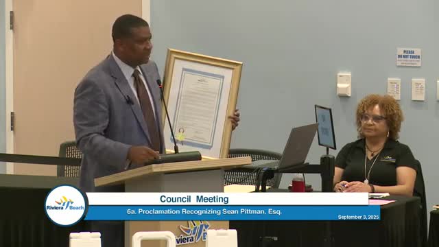 Riviera Beach City Council Approves Amendment to Public Art Ordinance