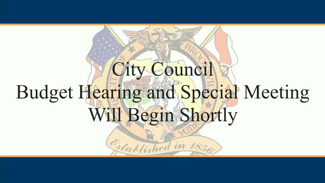 Brooksville City Council Approves Tentative Fiscal Year 2026 Budget with Increased Millage Rate