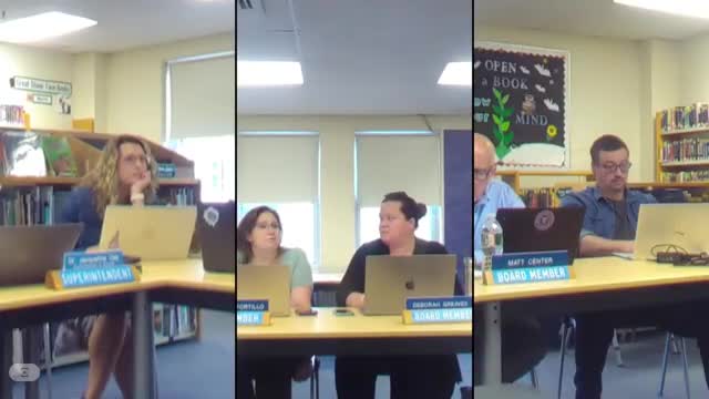 Assistant Principal Keating discusses student feedback and action steps at Henniker Community School