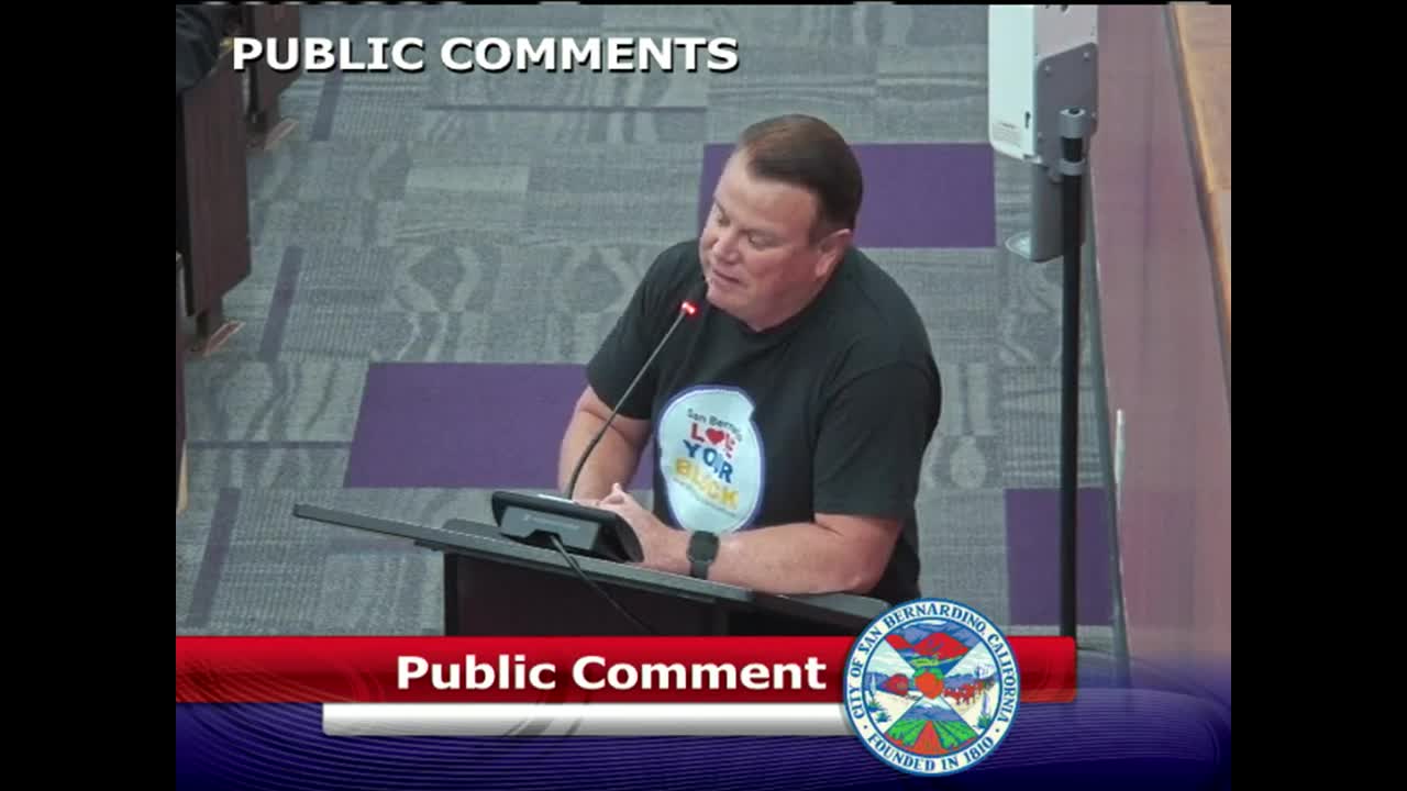 San Bernardino Council Addresses Mural Dedication Homelessness and Neighborhood Concerns