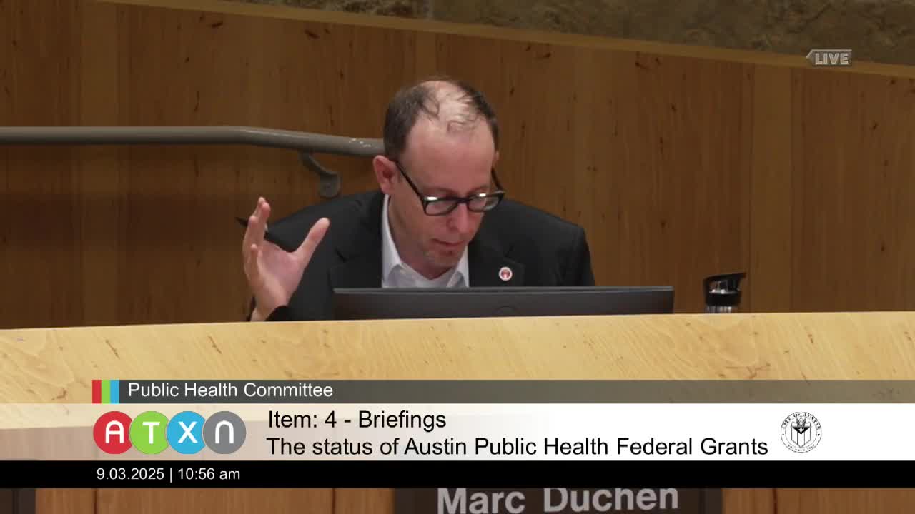 Council Member Questions Financial Totals of HOPWA Grants During Meeting