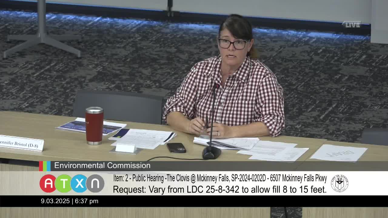 Environmental Commission Approves Variance for Clovis Development at McKinney Falls Parkway