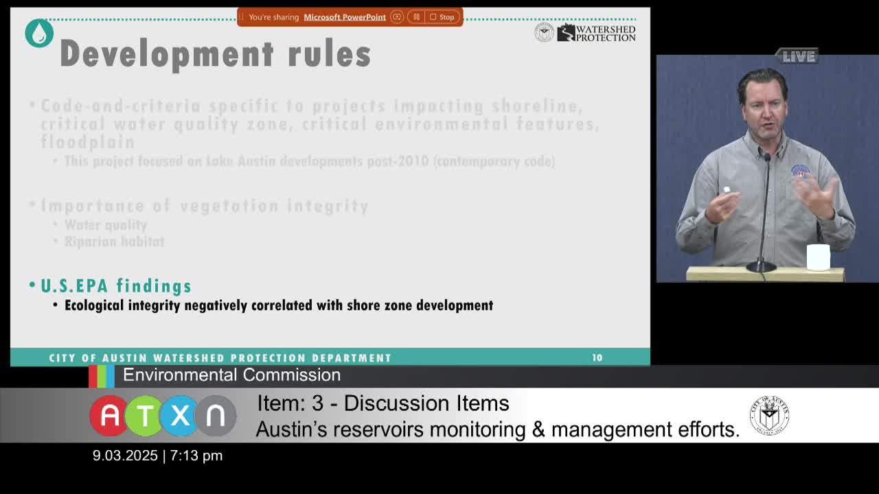 Environmental Review Reveals Plant Survivorship Challenges at Lake Austin Site Plans