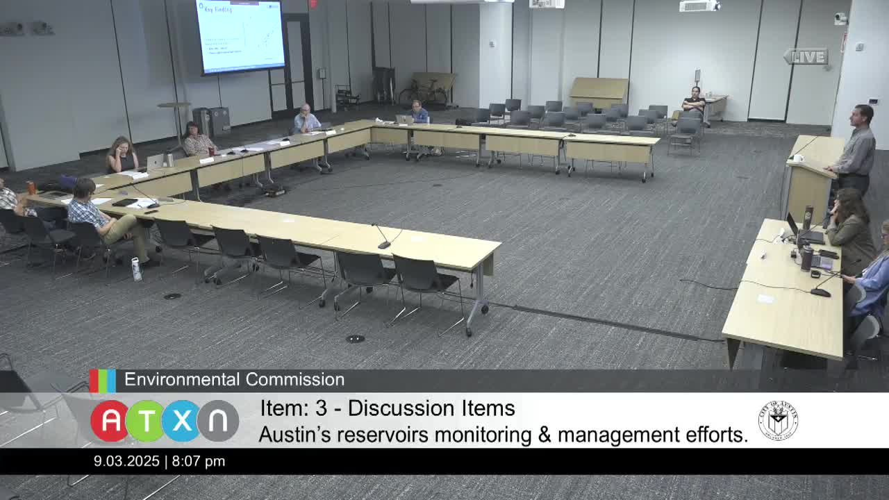 Environmental Team Discusses Non-Native Hydrilla Impact and Water Quality in Austin