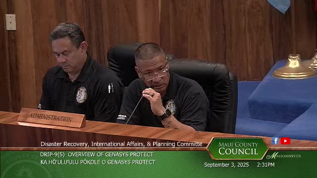 Committee Discusses Tsunami Warning System and Community Safety Measures