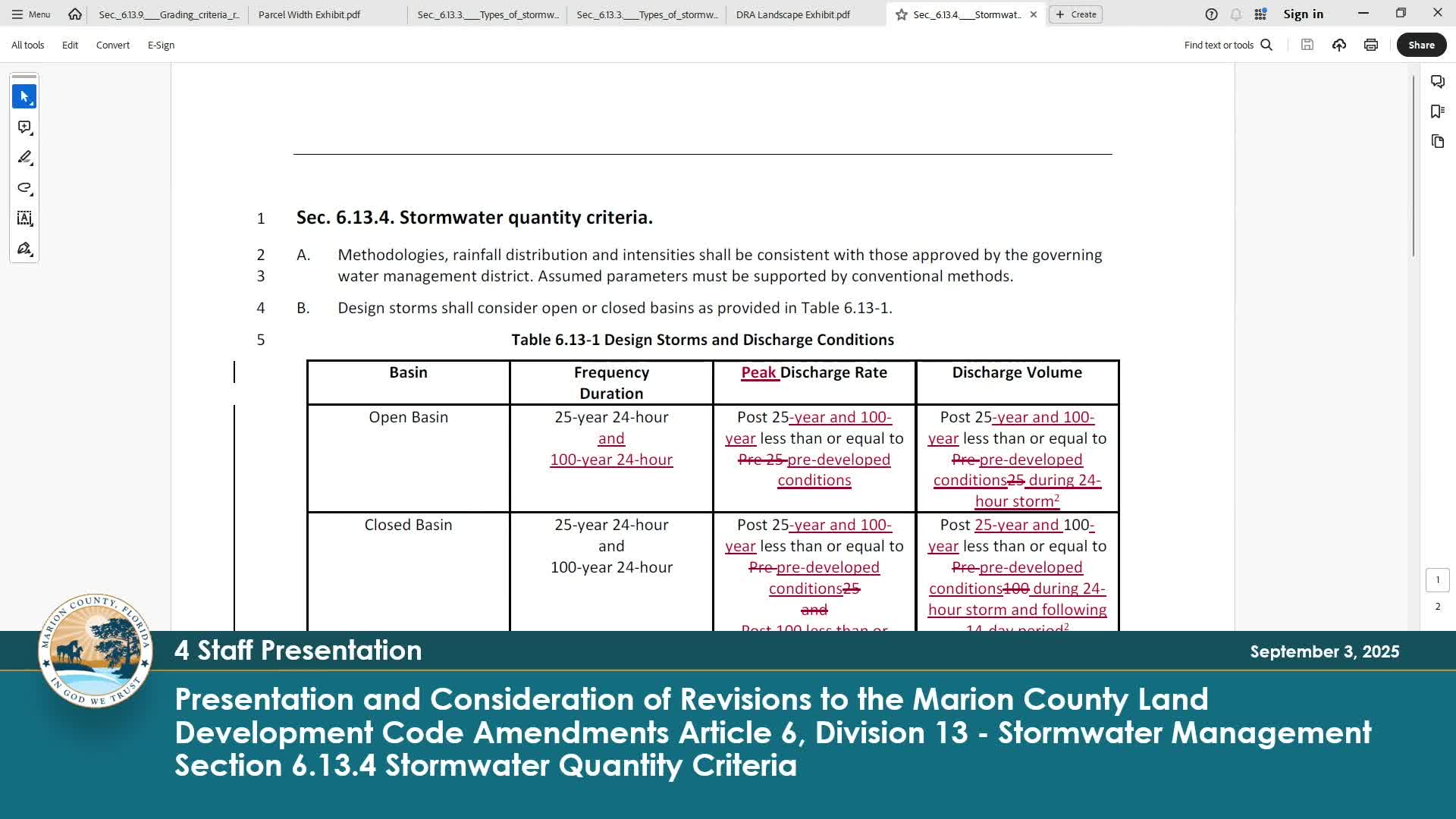 Commission Proposes Changes to Stormwater Quality and Floodplain Protection Regulations