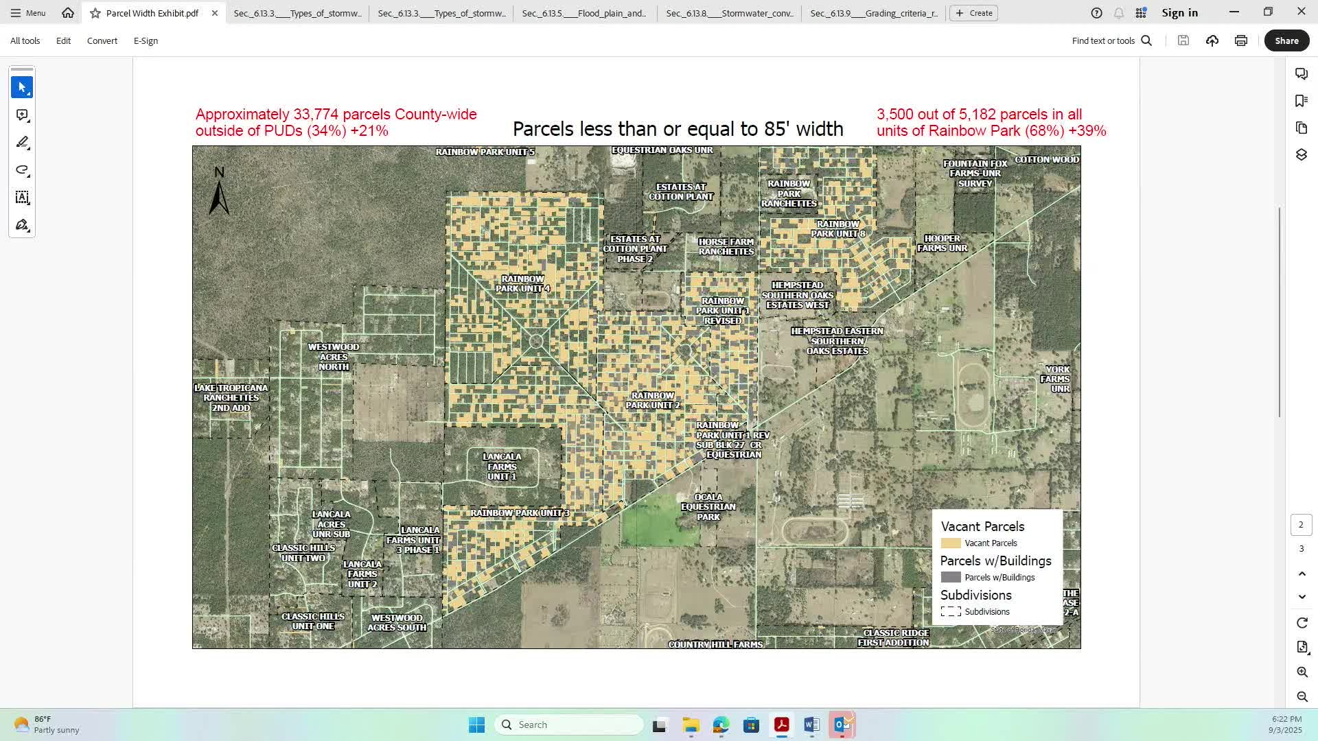Commissioners Recommend 85 Feet as Lot Width Standard for Grading Plans